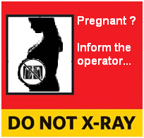 गर्भावस्‍था में कभी एक्‍स-रे परीक्षण नहीं करवाना चाहिये। 
